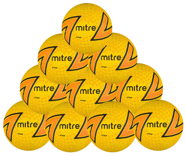 Mitre Attack Netball Ten Pack