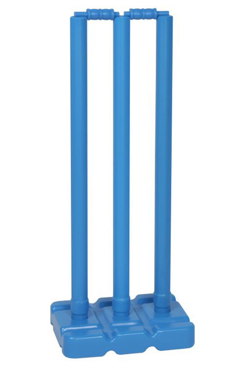 Hunts County Flik Cricket Stumps & Base Set (Blue)