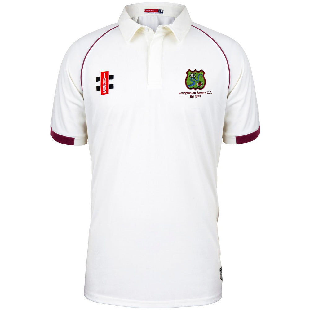 Frampton CC Matrix V2 S/S Junior Cricket Shirt