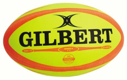Gilbert Omega Rugby Ball Fluo