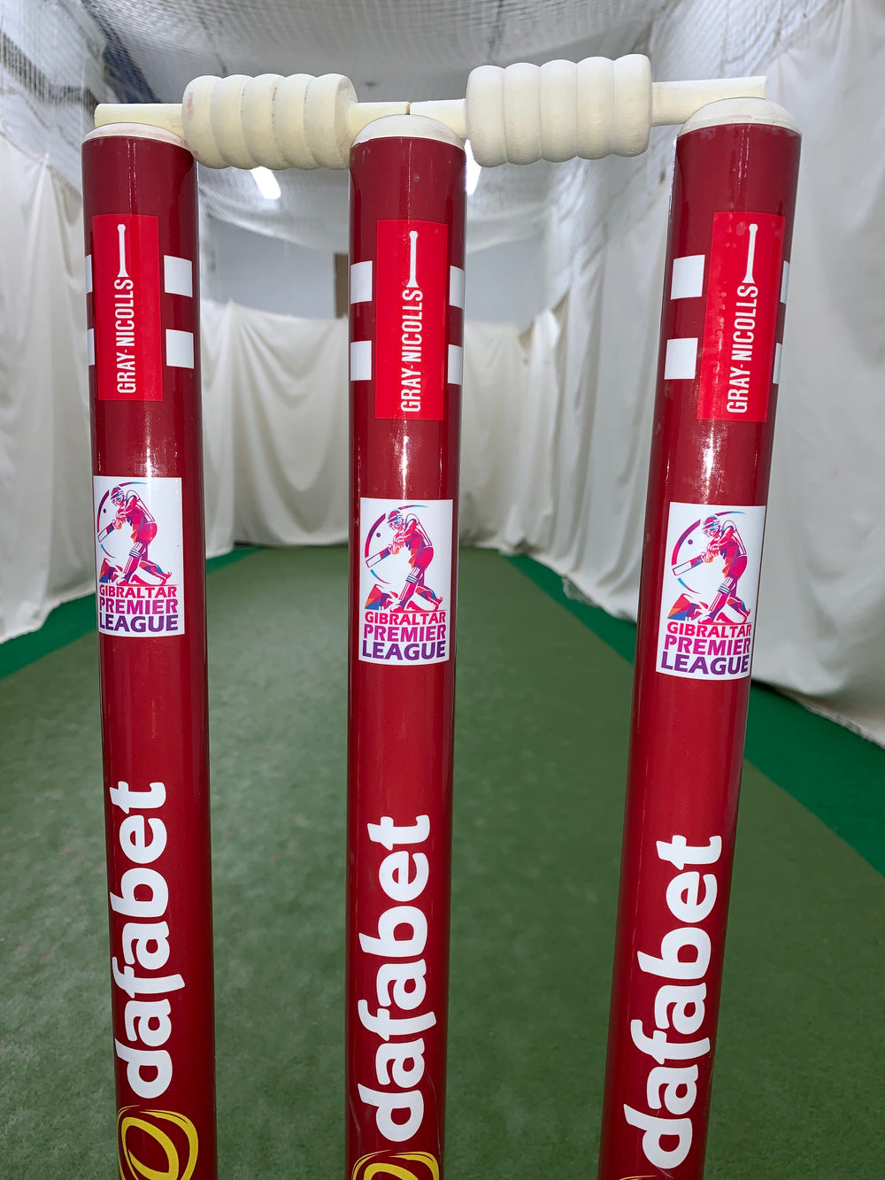 Custom Printed Match Cricket Stumps with Heavy Rubber Base