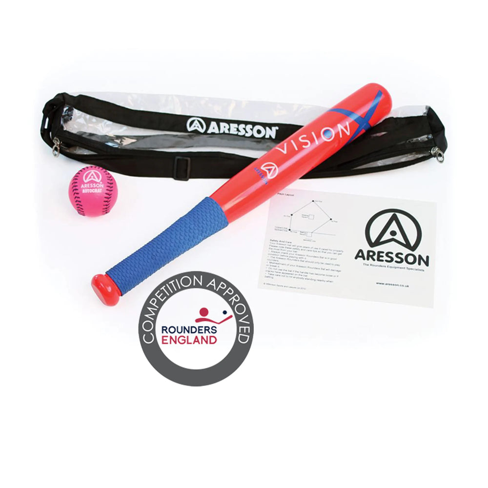 Aresson Vision-X Rounders Bat & Ball Pack