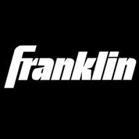 White bold text reads Franklin in a modern, italicized font on a solid black background.