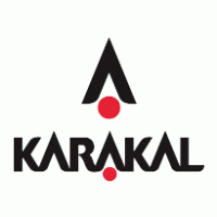 The Karakal logo features the word KARAKAL in a bold, stylized font with red dots above and below the letter A and a large black triangle with a red dot above the text.
