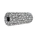 The Urban Fitness Foam Massage Roller by Urban Fitness features a black and white speckled, ridged high-density foam design with a hollow center, ideal for deep tissue relief, muscle massage, and effective recovery.