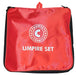 Hunts County Bats Umpire Set in a red zip storage case