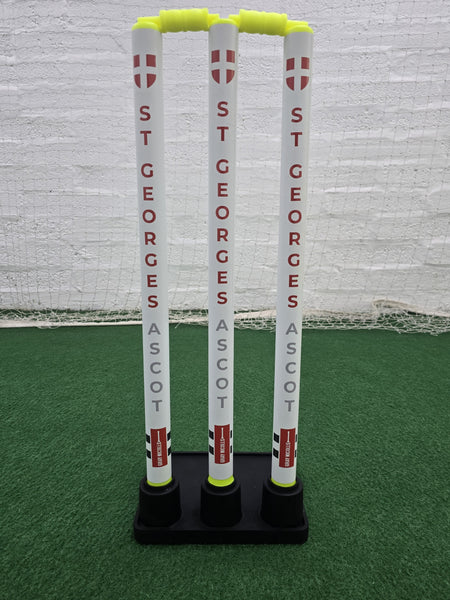 Custom Printed Cricket Stumps for St Georges Ascot