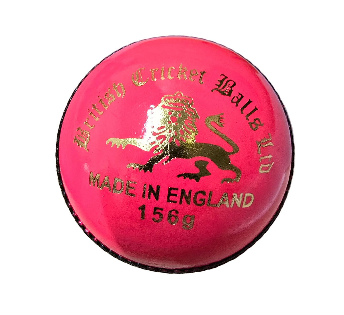 Dukes County International Pink Top Grade Match Cricket Ball from British Cricket Balls Ltd