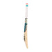 The Kookaburra Nickel Pro Players Edition Cricket Bat 2026, featuring a white grip and teal-red accents with the Kookaburra branding on the blade, stands upright against a plain white background—a premium English Willow bat.