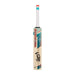 The Kookaburra Nickel 5.1 Legend Cricket Bat 2026 features a white handle, red and teal accents, and the iconic Kookaburra logo on its English Willow blade—expertly handcrafted for top-level performance.