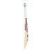 The Kookaburra Nickel 5.1 Legend Cricket Bat 2026, made from premium English willow, features a white grip with red and teal accents and stands upright against a white background.