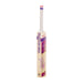 The Kookaburra Glare 4.1 Hero Cricket Bat 2026 from Kookaburra, made of Grade 4.1 English Willow with a white handle and pink, purple, and white blade graphics, is shown against a plain white background.