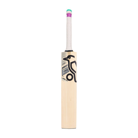 The Kookaburra Prism Pro 2.1 Elite Cricket Bat 2026 features English Willow, a white grip with colored bands, and the iconic black bird logo—making it an ideal all-round bat for every player.