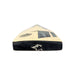 Close-up of the flat face and thick edge of the Kookaburra Prism 6.5 Force Cricket Bat 2026 lying on its back, displaying Kookaburra branding and a bird logo sticker near the toe.