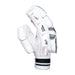 A single Kookaburra Prism 2.1 Batting Glove 2026 in black and teal, featuring mesh ventilation, padded fingers, and a sheep leather palm is shown upright on a plain white background.