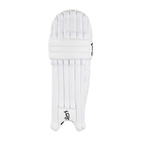 The Kookaburra Ghost 3.1 Batting Pads 2026 by Kookaburra feature vertical padding, reinforced cane construction, and subtle stitching for superior leg protection.