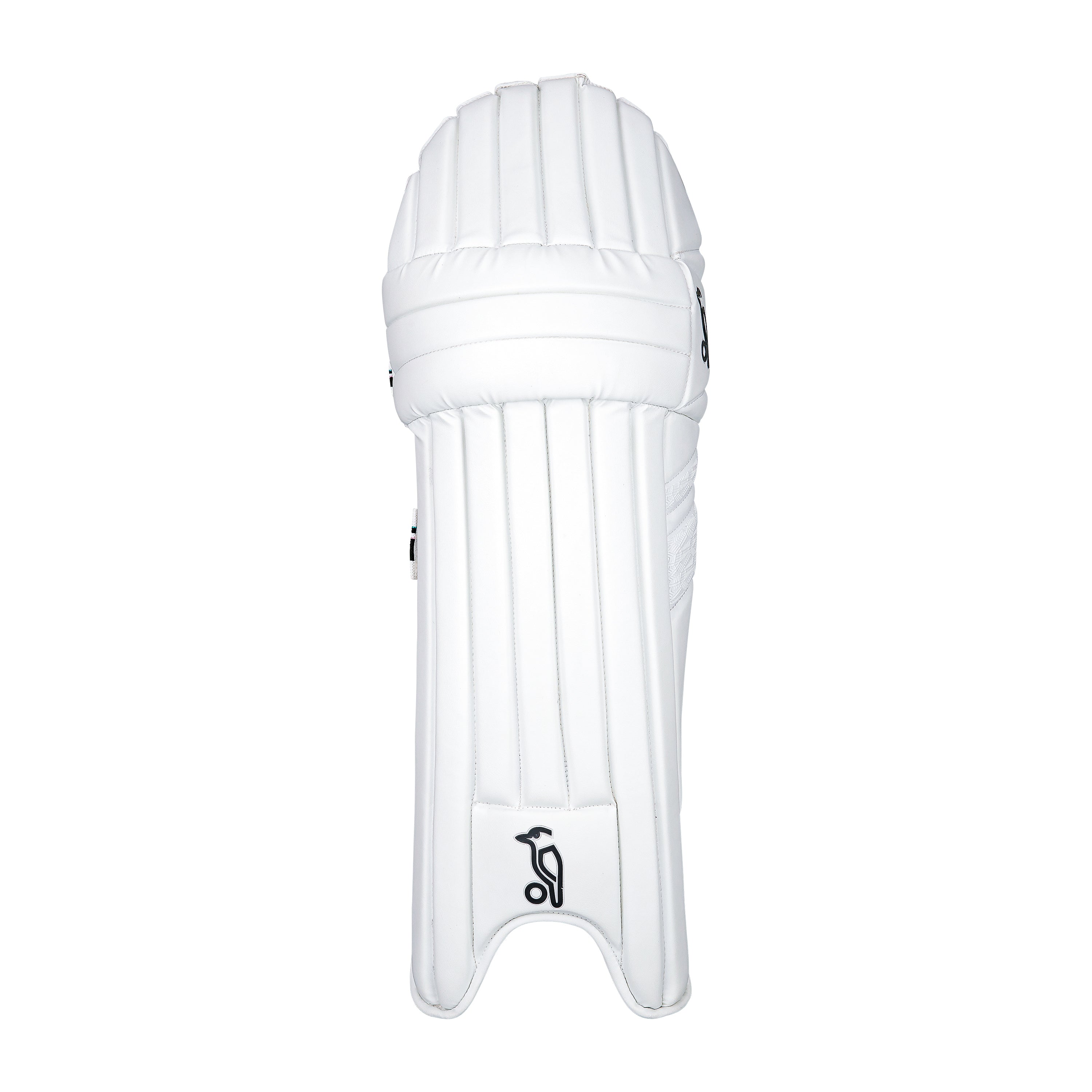 The Kookaburra Prism 2.1 Batting Pads 2026, featuring vertical padding, black logo, and side straps, are designed for advanced club cricketers and shown against a plain white background.