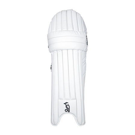 The Kookaburra Prism 2.1 Batting Pads 2026, featuring vertical padding, black logo, and side straps, are designed for advanced club cricketers and shown against a plain white background.