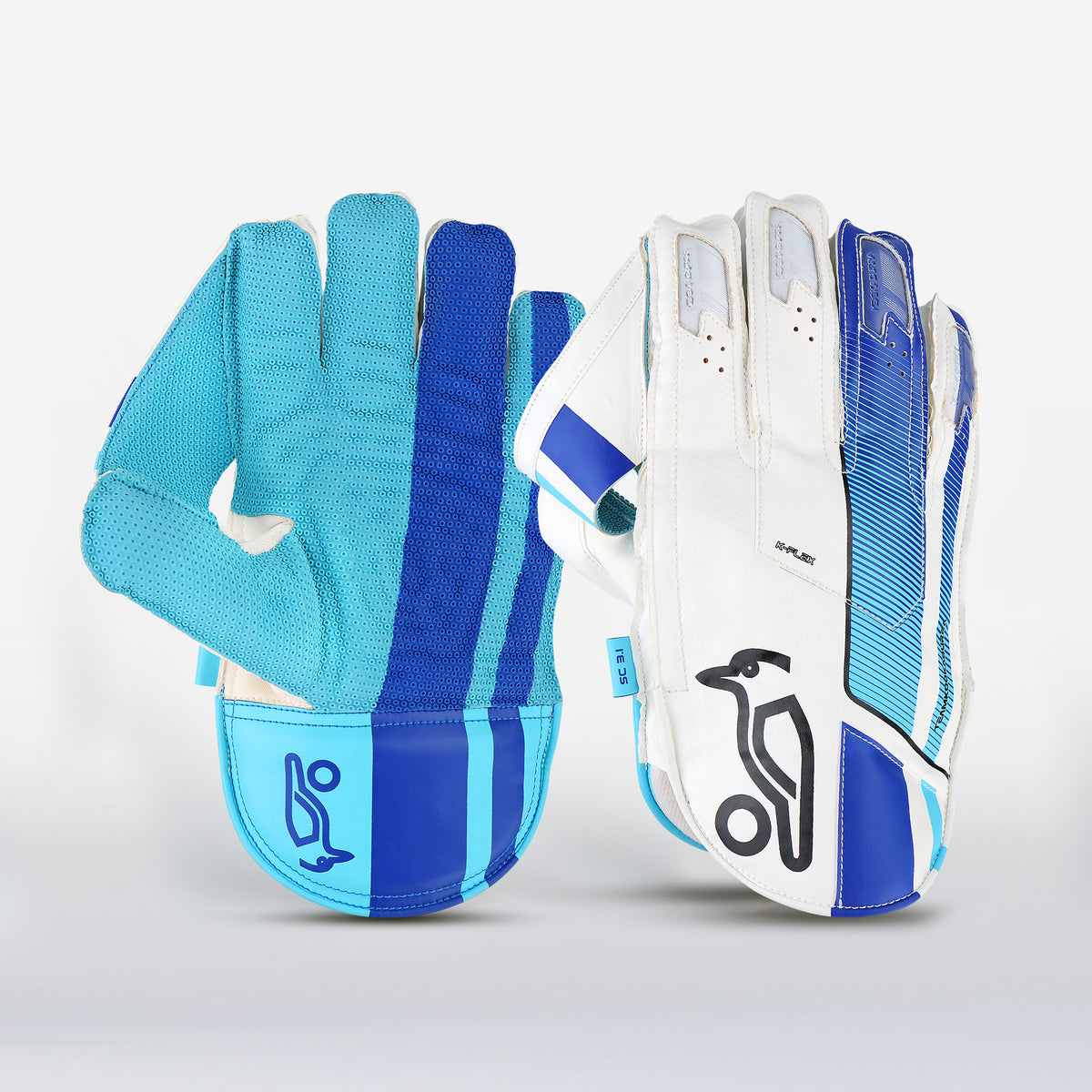 Youth Cricket Keeping Gloves Kookaburra SC 4.1 Wicketkeeping Gloves - Youth  Size Cricket Gloves In Blue/White Wicket Keeping Gloves Junior Kookaburra SC 3.1 ウィケットキープグローブ ユースサイズ