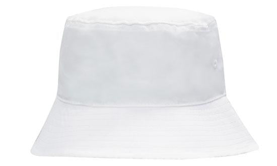 The Martin Berrill Sports Breathable Bucket Hat in white features durable polyester twill, a wide downward-sloping brim, and a simple design, shown against a white background.