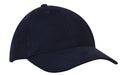 A plain black embroidered Custom Baseball Cap by Martin Berrill Sports, featuring a curved brim and shown from the front-side—ideal for custom orders with no minimum.