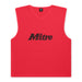 The Mitre Pro Training Bib is a red, sleeveless mesh sports bib with "Mitre" in black across the chest—ideal for lightweight football drills or matches.