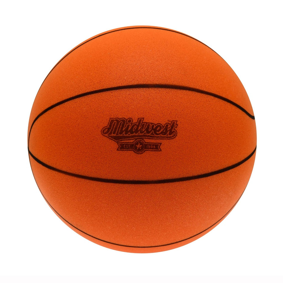 Midwest Silent Foam Basketball, Orange, Size 7