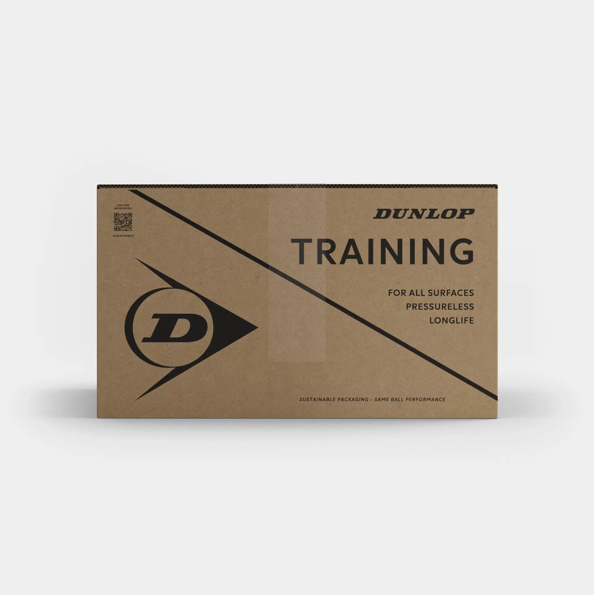 The Dunlop Trainer Tennis Ball (6 Dozen Box) is perfect for storing Dunlop pressureless training balls used in coaching sessions.