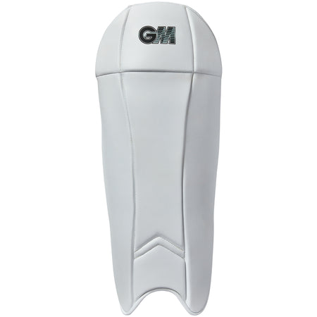 The Gunn & Moore 606 Wicket Keeping Pads 2026 are lightweight white cricket pads featuring the Gunn & Moore logo.