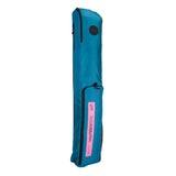 The Kookaburra Vex Hockey Kitbag 2025 is a Marine/Pink rectangular bag with a padded strap and zippered pocket, designed for carrying and protecting your hockey equipment.