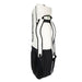 The Kookaburra Axis Hockey Kit Bag 2026 is a large white and black bag with padded shoulder straps, a top handle, exterior gusseted pockets, and "KOOKABURRA" printed vertically on the side.