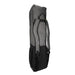A large, upright black and gray Kookaburra Axis Hockey Kit Bag 2026 with padded shoulder straps, gusseted pockets, and the Kookaburra brand printed vertically on the side.