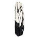 The Kookaburra Forge Hockey Bag 2026 is a tall white and black sports bag with a durable base, side pockets, vertical KOOKABURRA branding, and comfortable shoulder straps for easy carrying.