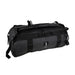 The Kookaburra Pro Switch Holdall by Kookaburra is a large black multi-purpose bag with straps, handles, a front logo patch, and zippered main compartment, crafted from heavy-duty tarpaulin and shown against a white background.
