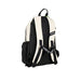 The Kookaburra Flow Rucksack 2026 by Kookaburra is a black and white bag with adjustable padded shoulder straps, side pockets, external stick fasteners, and a small black logo label on the back, shown against a white background.