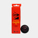 A red box labeled Dunlop Game Red Squash Ball (4 x 3 Ball Box) sits beside a black Dunlop squash ball, ideal for improving players seeking a higher bounce. The packaging displays bold black and yellow text alongside the stylized D logo.