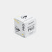 A plain gray background showcases a white box labeled “Dunlop Pro White Squash Ball (12 x 1 Ball Box)” by Dunlop, featuring black and yellow accents and the Dunlop logo. Designed for advanced players, this low bounce squash ball is ideal for use on a glass court.