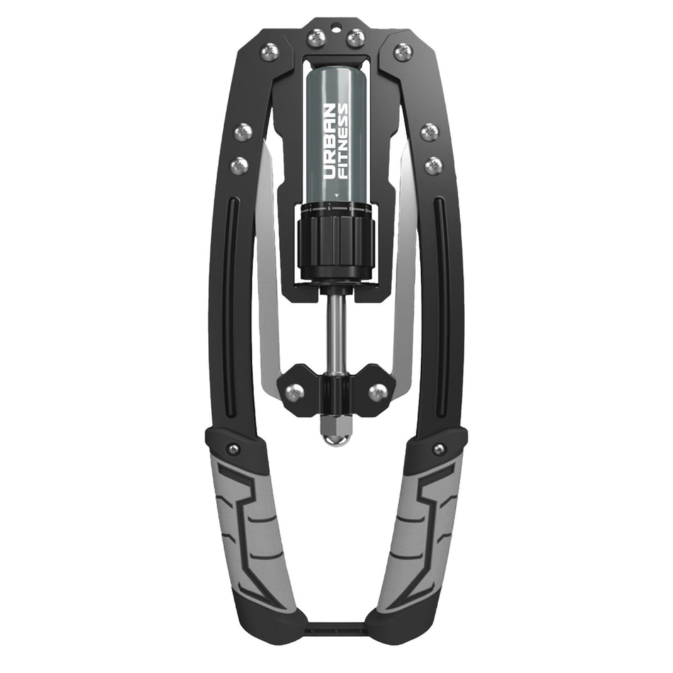 The Urban Fitness Hydraulic Arms Trainer by Urban Fitness features adjustable resistance and ergonomic handles, making it ideal for exercise, upper body strength training, or physical therapy.