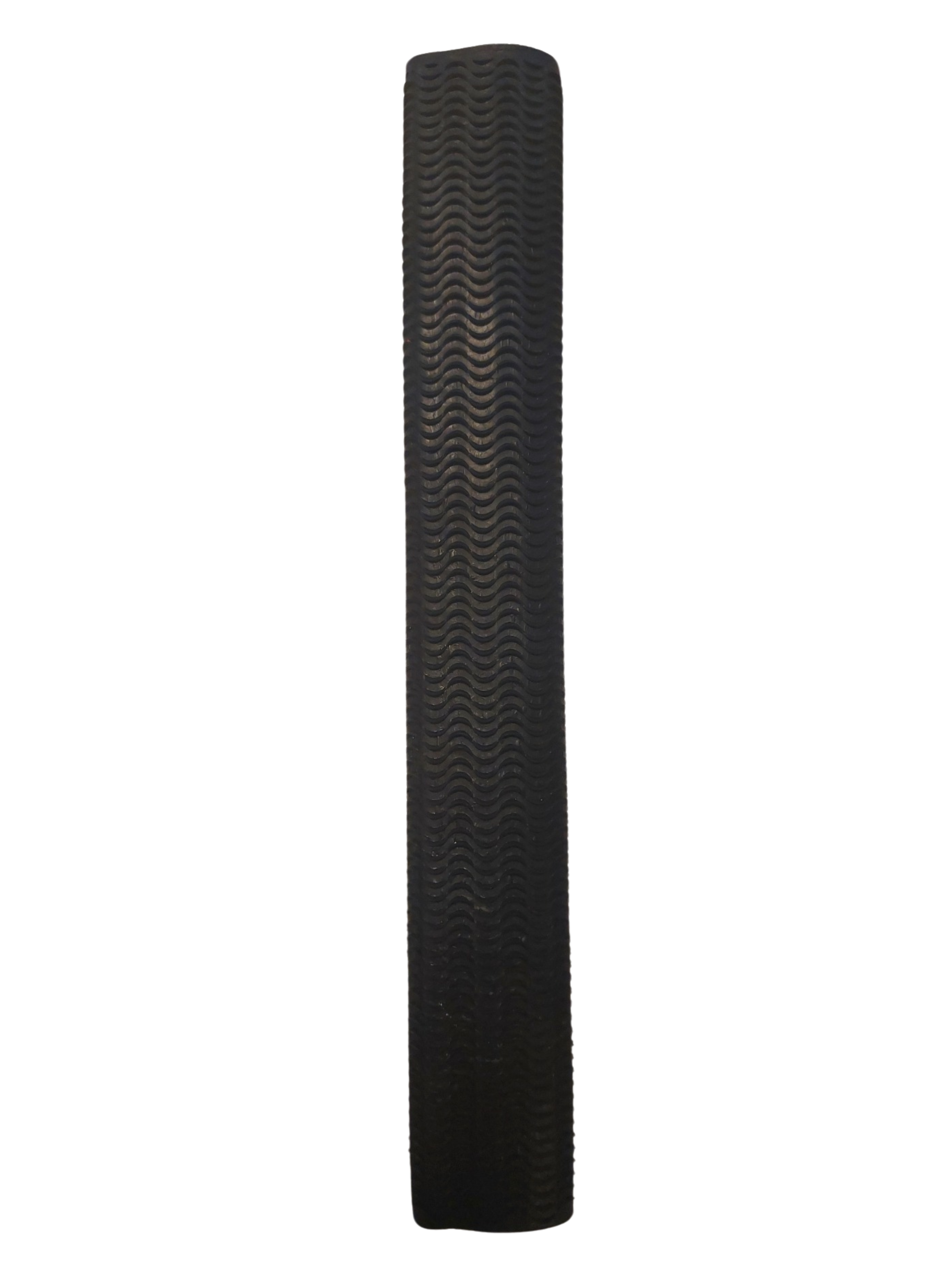 A single Hunts County Wave Rubber Bat Grip by Hunts County, shown from above with its distinctive wavy pattern visible, set against a plain white background.