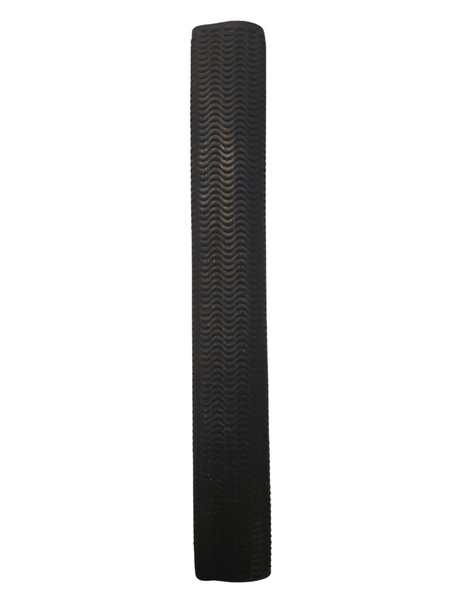 A single Hunts County Wave Rubber Bat Grip by Hunts County, shown from above with its distinctive wavy pattern visible, set against a plain white background.