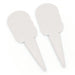 Two stacks of Bishop Sports Plain Throwing Markers in white, each with a 7.5cm face and rounded tops, are arranged side by side on a white background.
