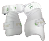 A pair of Aero P2 Strippers V8 thigh pads with EVA foam and padded straps for superior hip protection and ultimate lower body safety on the field.