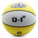 The Wilks Q-1 Basketball is a durable yellow and white ball with “Wilks,” “Q-1³” in black at the center, a size 3 logo at the bottom—perfect for indoor or outdoor training sessions.