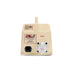 A beige Bola Power Supply by Bola, featuring a handle, on/off switch, power socket, and a labeled output socket (“Bola 12V D.C. Power Supply”) on the front. Designed specifically as a bowling machine transformer, it includes a high amperage transformer for reliable 12V DC performance.
