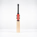 The Gray Nicolls Neocore 500 Harrow Cricket Bat 2026 stands upright on a white surface, featuring Pro Shape, NEOCORE technology, a black grip, and a red label against a plain white background.