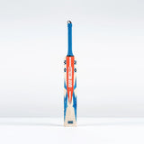 The Gray Nicolls Havoc 1.0 Test Cricket Bat 2026, a lightweight bat with blue and orange design accents and GRAY-NICOLLS text on the front, stands upright against a plain white background.