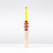 A wooden Gray Nicolls Imperia 1.1 Players Edition SH 2026 cricket bat with a red and black label and yellow grip stands upright against a plain white background.