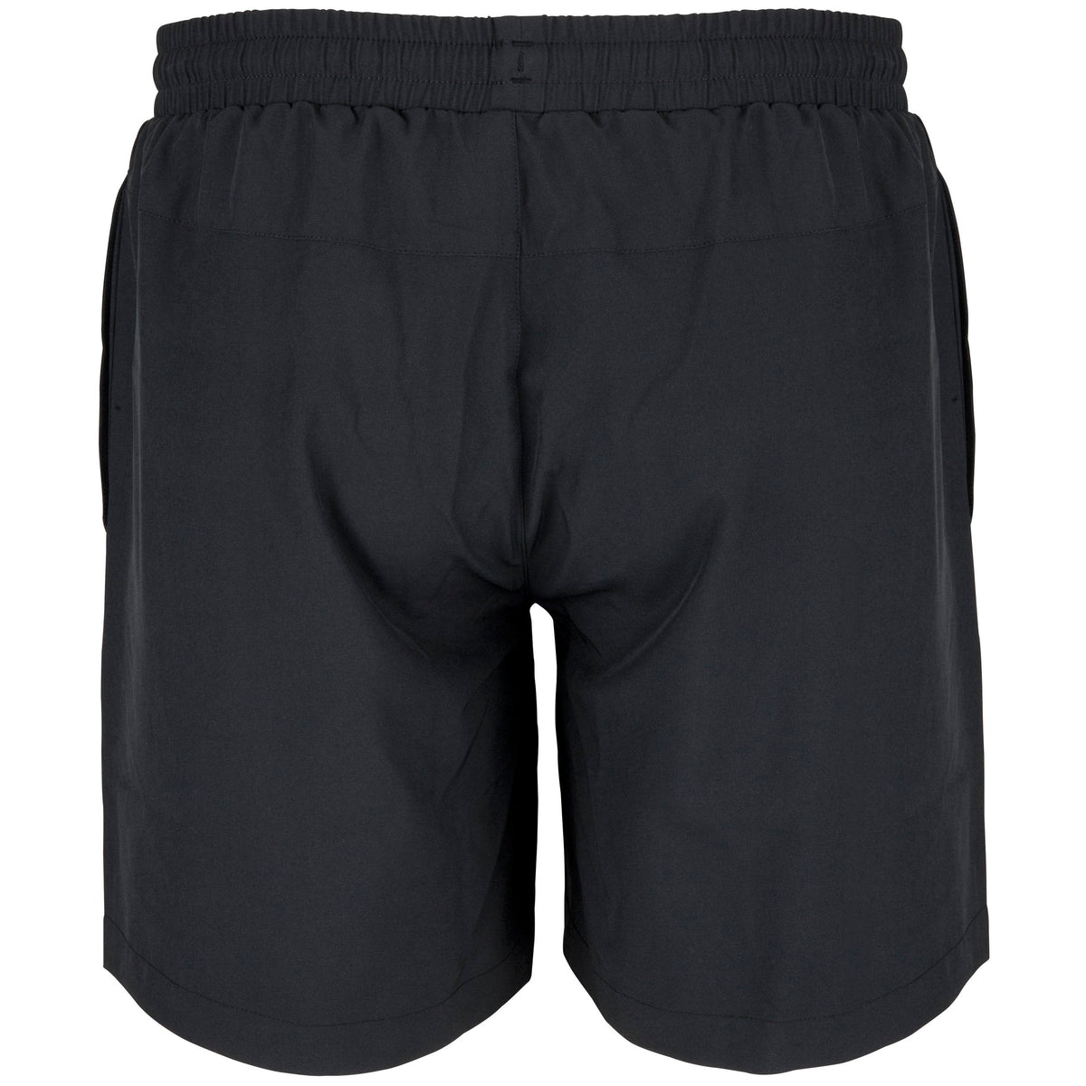 Gray Nicolls Kingswood Village CC Velocity Shorts shown from the back, featuring an elastic waistband and straight hems. Made from lightweight fabric—ideal for cricket training sessions.