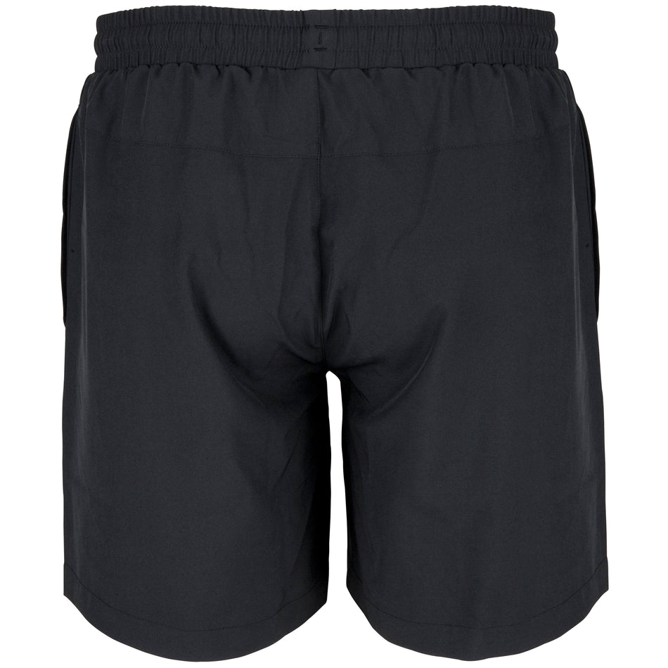 Gray Nicolls Kingswood Village CC Velocity Shorts shown from the back, featuring an elastic waistband and straight hems. Made from lightweight fabric—ideal for cricket training sessions.