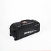 A large black Gray Nicolls Team 1000 Wheelie Bag 2026, an elite cricket kit bag with wheels, brand logo, and sturdy handle by Gray Nicolls, is placed on a white background.